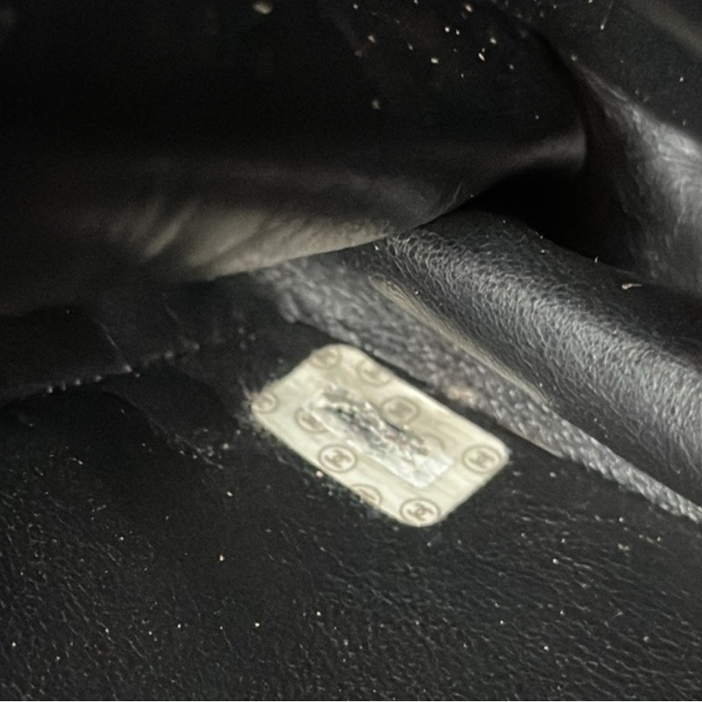 CHANEL COA XL Calfskin Tote 24K Goldplated Hardware Early 90's Made in France - Picture 12 of 16
